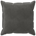 VidaXL Poszewka na poduszkę 2 pcs HOUTEN ciemnoszary 80 x 80 cm Welur