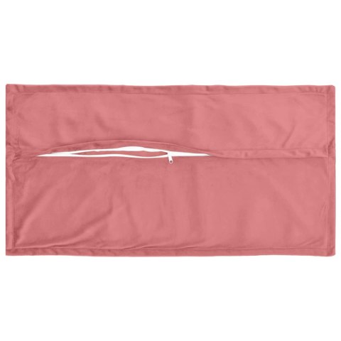 VidaXL Poszewka na poduszkę 2 pcs HOUTEN różowy 40 x 80 cm Welur
