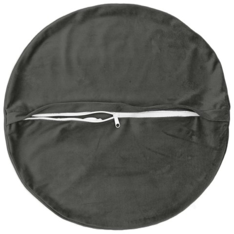VidaXL Poszewka na poduszkę 6 pcs HEERLEN ciemnoszary Ø 40 cm Welur