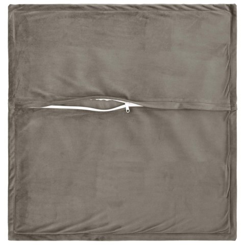 VidaXL Poszewka na poduszkę 6 pcs HOUTEN jasnoszary 80 x 80 cm Welur