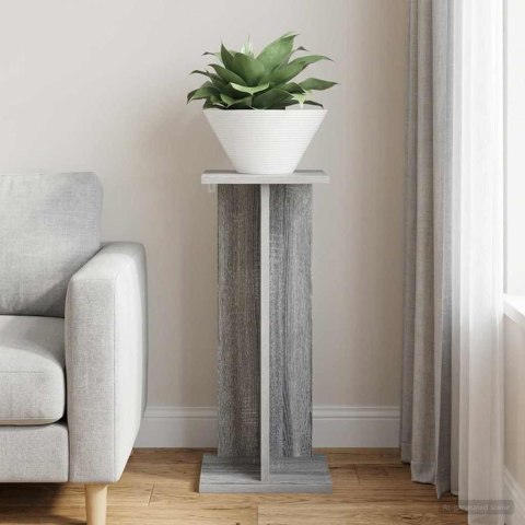 VidaXL Stojak na rośliny Szary Sonoma 25 x 25,5 x 60,5 cm
