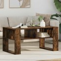 VidaXL Stolik kawowy Dąb wędzony 92 x 49,5 x 45 cm Drewno inżynieryjne