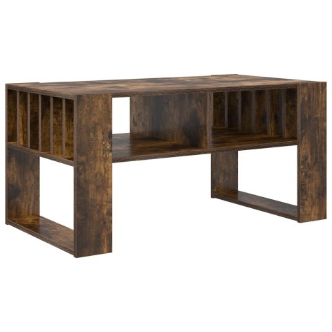 VidaXL Stolik kawowy Dąb wędzony 92 x 49,5 x 45 cm Drewno inżynieryjne