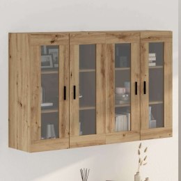 VidaXL Szafki montowane na ścianie 2 szt. dąb artisan