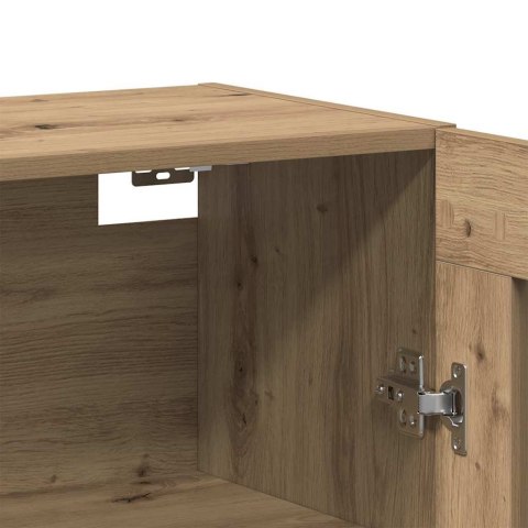 VidaXL Szafki montowane na ścianie 2 szt. dąb artisan