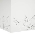 VidaXL Doniczka ogrodowa 2 szt. Biały 50 x 50 x 49 cm Stal zimnogięta