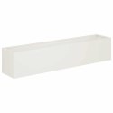 VidaXL Doniczka ogrodowa 2 szt. Biały 80 x 20 x 20 cm Stal zimnogięta