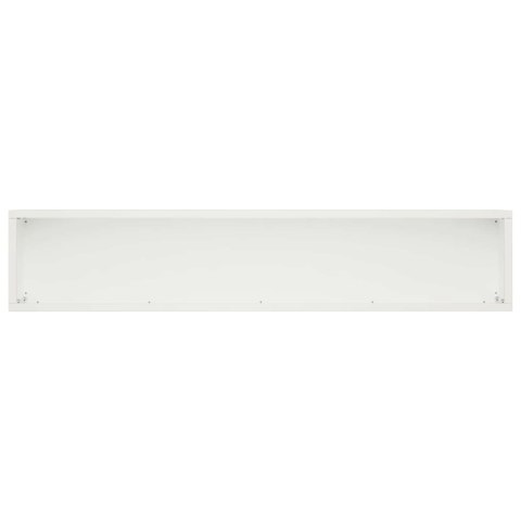 VidaXL Doniczka ogrodowa 2 szt. Biały 80 x 20 x 20 cm Stal zimnogięta