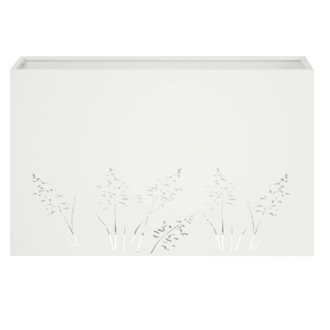 VidaXL Doniczka ogrodowa 2 szt. Biały 80 x 20 x 49 cm Stal zimnogięta