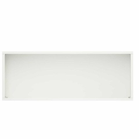 VidaXL Doniczka ogrodowa 2 szt. Biały 80 x 20 x 49 cm Stal zimnogięta