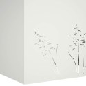 VidaXL Doniczka ogrodowa 2 szt. Biały 80 x 20 x 49 cm Stal zimnogięta