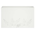 VidaXL Doniczka ogrodowa 2 szt. Biały 80 x 30 x 49 cm Stal zimnogięta