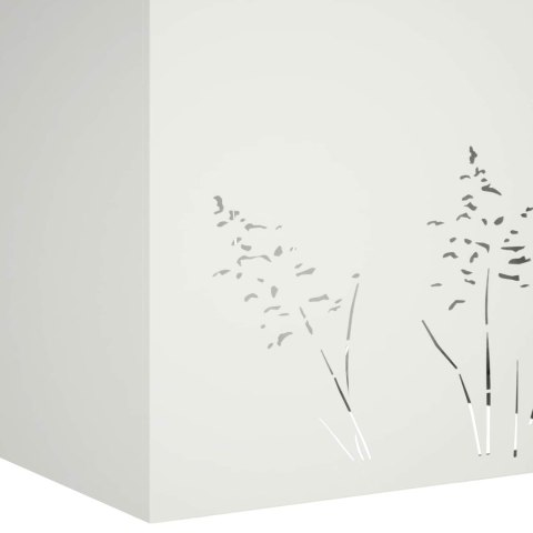 VidaXL Doniczka ogrodowa 2 szt. Biały 80 x 30 x 49 cm Stal zimnogięta
