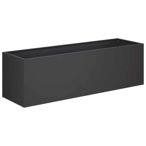 VidaXL Doniczka ogrodowa 2 szt. Czarny 100 x 30 x 30 cm