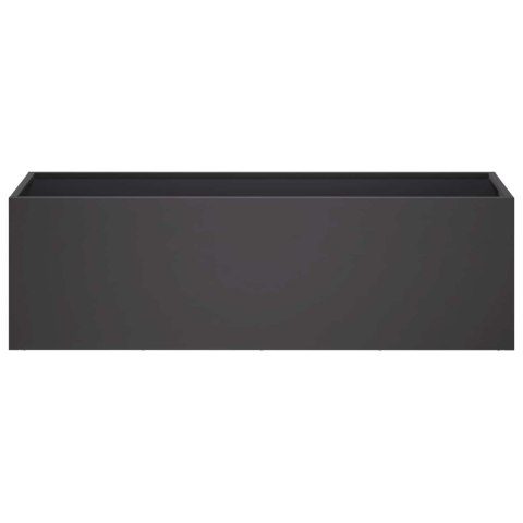 VidaXL Doniczka ogrodowa 2 szt. Czarny 100 x 30 x 30 cm