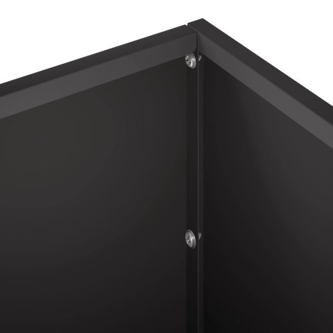 VidaXL Doniczka ogrodowa 2 szt. Czarny 100 x 30 x 30 cm