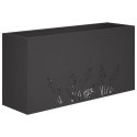 VidaXL Doniczka ogrodowa 2 szt. Czarny 100 x 30 x 49 cm