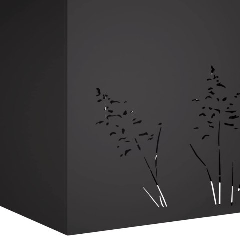 VidaXL Doniczka ogrodowa 2 szt. Czarny 80 x 30 x 49 cm Stal zimnogięta