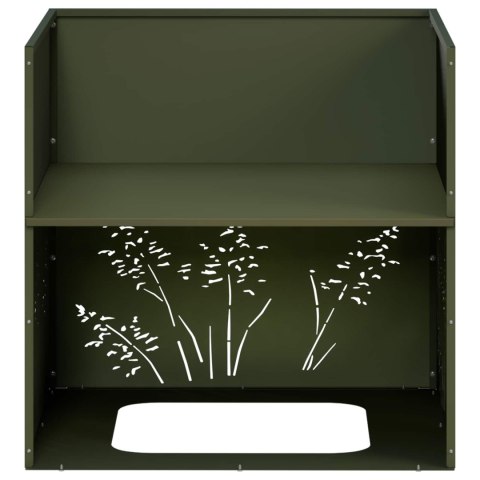 VidaXL Doniczka ogrodowa 2 szt. Oliwkowy zielony 50 x 50 x 49 cm