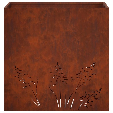 VidaXL Doniczka ogrodowa 2 szt. Rdzawy 50 x 30 x 49 cm