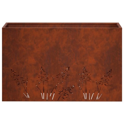 VidaXL Doniczka ogrodowa 2 szt. Rdzawy 80 x 30 x 49 cm