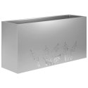 VidaXL Doniczka ogrodowa 2 szt. srebrny 100 x 30 x 49 cm