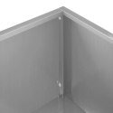 VidaXL Doniczka ogrodowa 2 szt. srebrny 100 x 30 x 49 cm