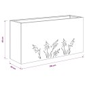 VidaXL Doniczka ogrodowa 2 szt. srebrny 100 x 30 x 49 cm