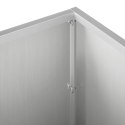 VidaXL Doniczka ogrodowa 2 szt. srebrny 60 x 20 x 20 cm