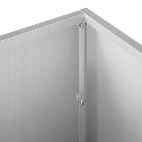 VidaXL Doniczka ogrodowa 2 szt. srebrny 60 x 20 x 20 cm