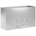 VidaXL Doniczka ogrodowa 2 szt. srebrny 80 x 20 x 49 cm