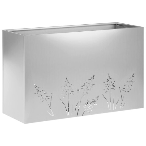 VidaXL Doniczka ogrodowa 2 szt. srebrny 80 x 20 x 49 cm
