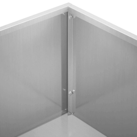 VidaXL Doniczka ogrodowa 2 szt. srebrny 80 x 20 x 49 cm