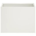 VidaXL Doniczka ogrodowa Biały 40 x 30 x 30 cm Stal zimnogięta