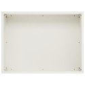 VidaXL Doniczka ogrodowa Biały 40 x 30 x 30 cm Stal zimnogięta