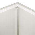 VidaXL Doniczka ogrodowa Biały 40 x 30 x 30 cm Stal zimnogięta