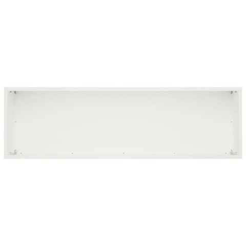 VidaXL Doniczka ogrodowa Biały 80 x 30 x 30 cm Stal zimnogięta