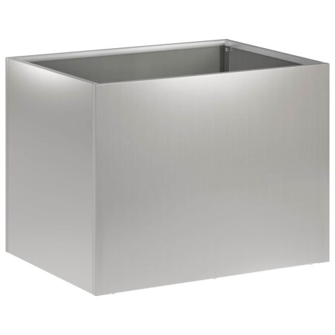 VidaXL Doniczka ogrodowa srebrny 40 x 30 x 30 cm Stal ocynkowana