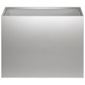 VidaXL Doniczka ogrodowa srebrny 40 x 30 x 30 cm Stal ocynkowana
