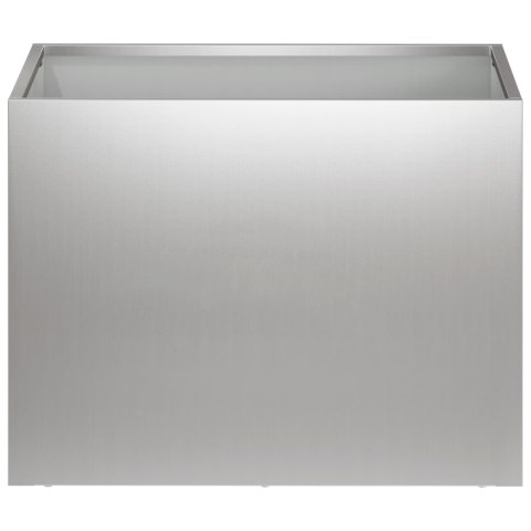 VidaXL Doniczka ogrodowa srebrny 40 x 30 x 30 cm Stal ocynkowana