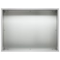 VidaXL Doniczka ogrodowa srebrny 40 x 30 x 30 cm Stal ocynkowana