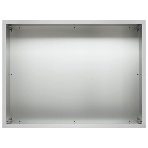 VidaXL Doniczka ogrodowa srebrny 40 x 30 x 30 cm Stal ocynkowana