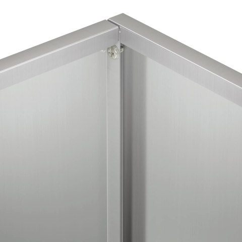 VidaXL Doniczka ogrodowa srebrny 40 x 30 x 30 cm Stal ocynkowana
