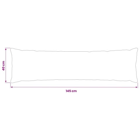 VidaXL Poszewka na poduszkę 2 pcs HEERLEN antracytowy 40 x 145 cm
