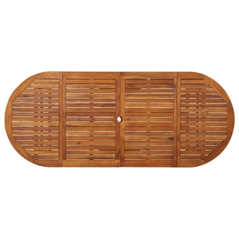 OGRODOWY STÓŁ JADALNIANY 220X90X75CM LITE DREWNO AKACJOWE