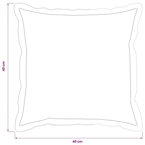 VidaXL Poszewka na poduszkę 12 pcs HOUTEN jasnoszary 40 x 40 cm Welur