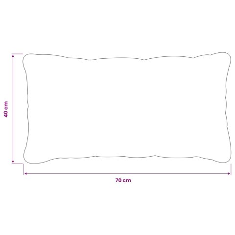 VidaXL Poszewka na poduszkę 2 pcs HEERLEN Beżowy 40 x 70 cm Poliester