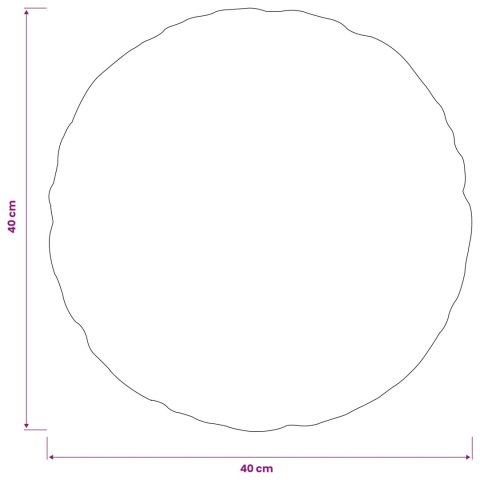 VidaXL Poszewka na poduszkę 2 pcs HEERLEN antracytowy Ø 40 cm