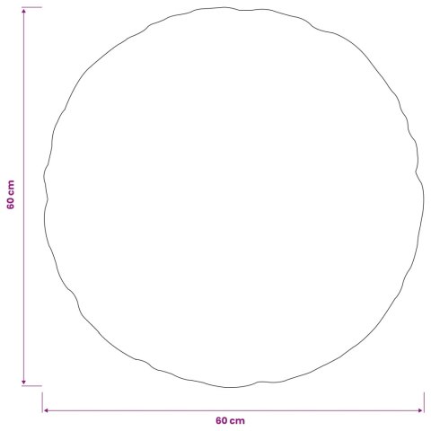 VidaXL Poszewka na poduszkę 2 pcs HEERLEN antracytowy Ø 60 cm