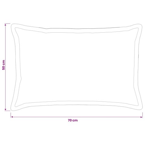 VidaXL Poszewka na poduszkę 2 pcs HOUTEN ciemnoszary 50 x 70 cm Welur